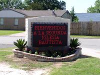 2nd Baptist Chruch Electronic Message Center